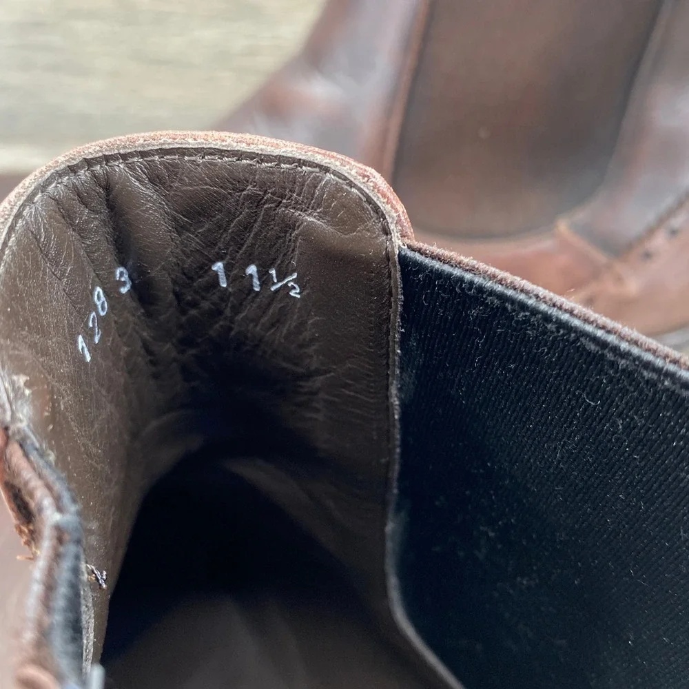 To Boot New York Chelsea Boots Mens 11.5 Brown Leather Wingtip Brogue 1283